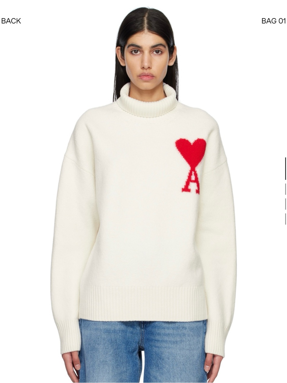 AMI Paris Alexandre Mattiussi Turtleneck Sweater